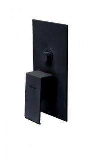 Встраиваемый однорычажный смеситель для душа с переключателем, чёрный матовый Cezares PORTA-VDIM-NOP